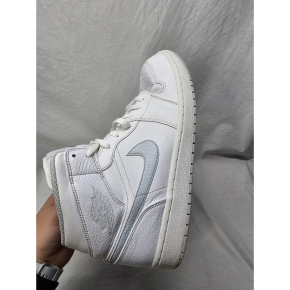 NIKE Jordan 1 high White Pure Platinum High Tops Mens Size 12 554724-108 - Picture 12 of 16